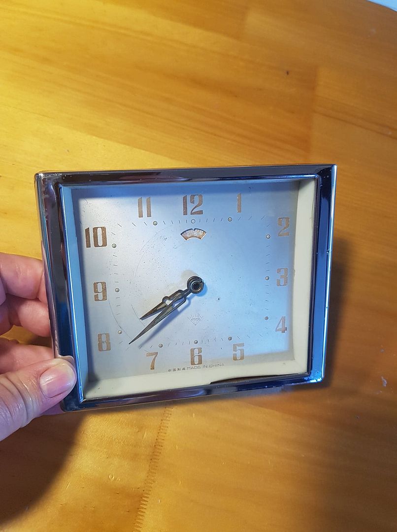 wind up wall clock from vintage scenic Vintage Caravans